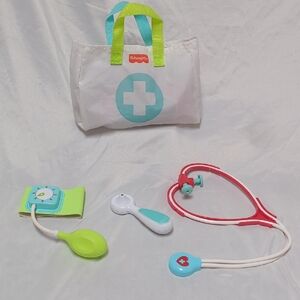 Fisher-Price Doctor Nurse Pretend Play Bag Incomplete Stethoscope Blood Pressure